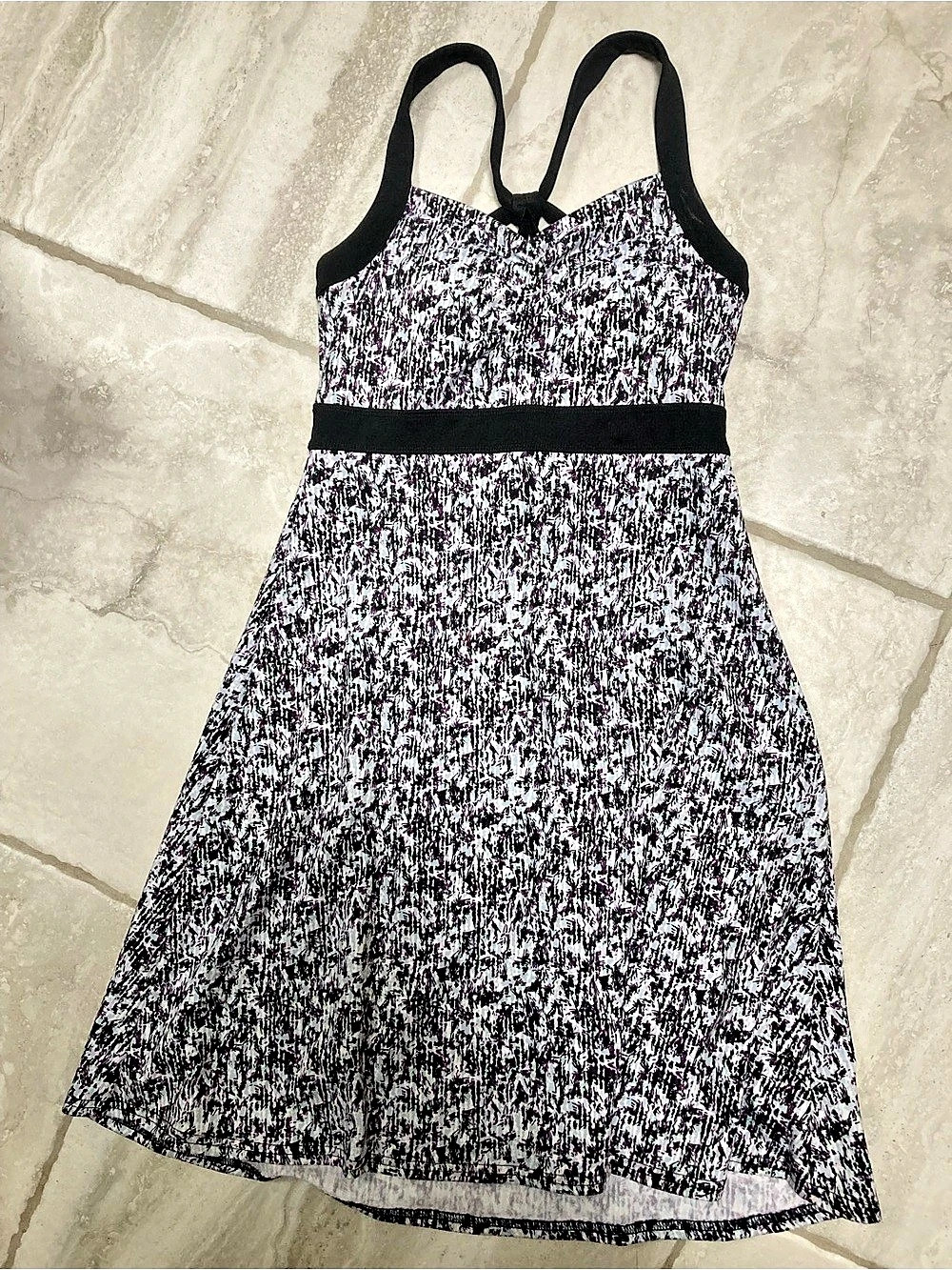 Soybu Racerback Printed Active Dress Black & White XS Great Condition